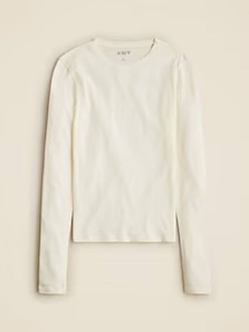 J. Crew Tissue Crepe Long Sleeve Shirt - Ivory - Small